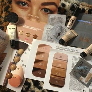 High end foundation samples!! Armani, Saie, Makeup Forever, Charlotte Tillbury…